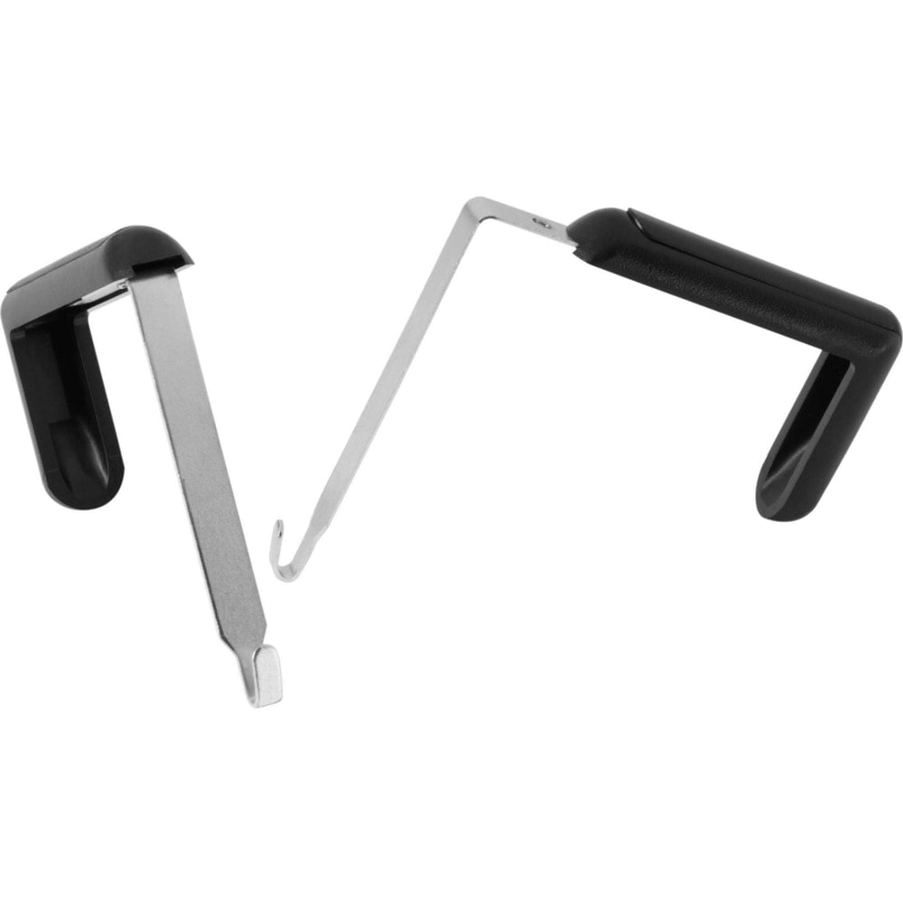 Quartet Adjustable Partition Hangers, Black, Set Of 2