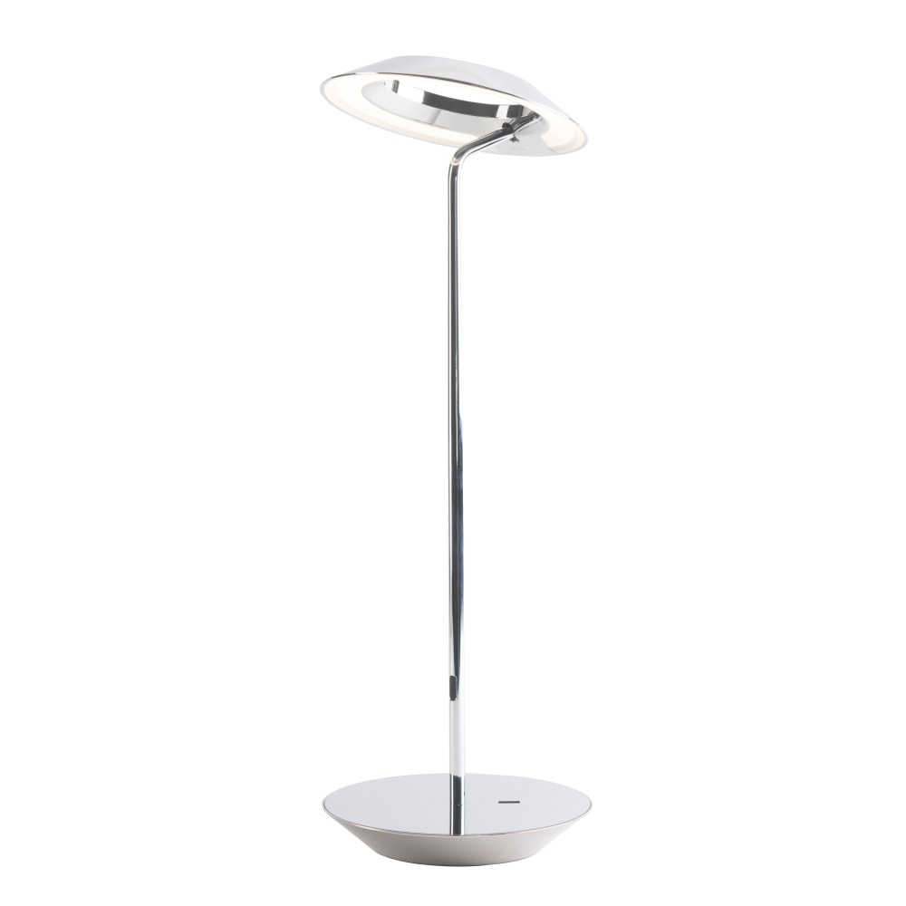 Koncept Royyo LED Desk Lamp, 17-7/16inH, Chrome/Chrome Felt Base Plate