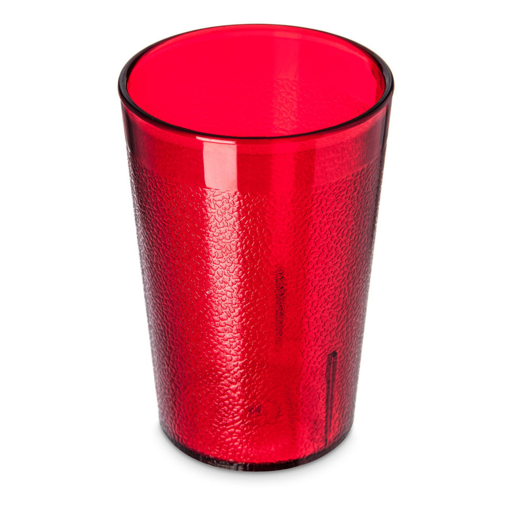 Carlisle Stackable SAN Plastic Tumblers, 8 Oz, Ruby, Pack Of 72