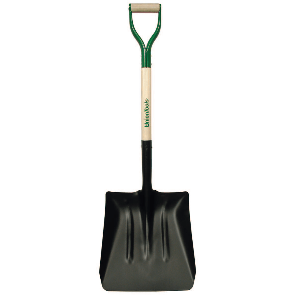 UnionTools Square Steel Coal Shovel, 13-1/2in Width Blade