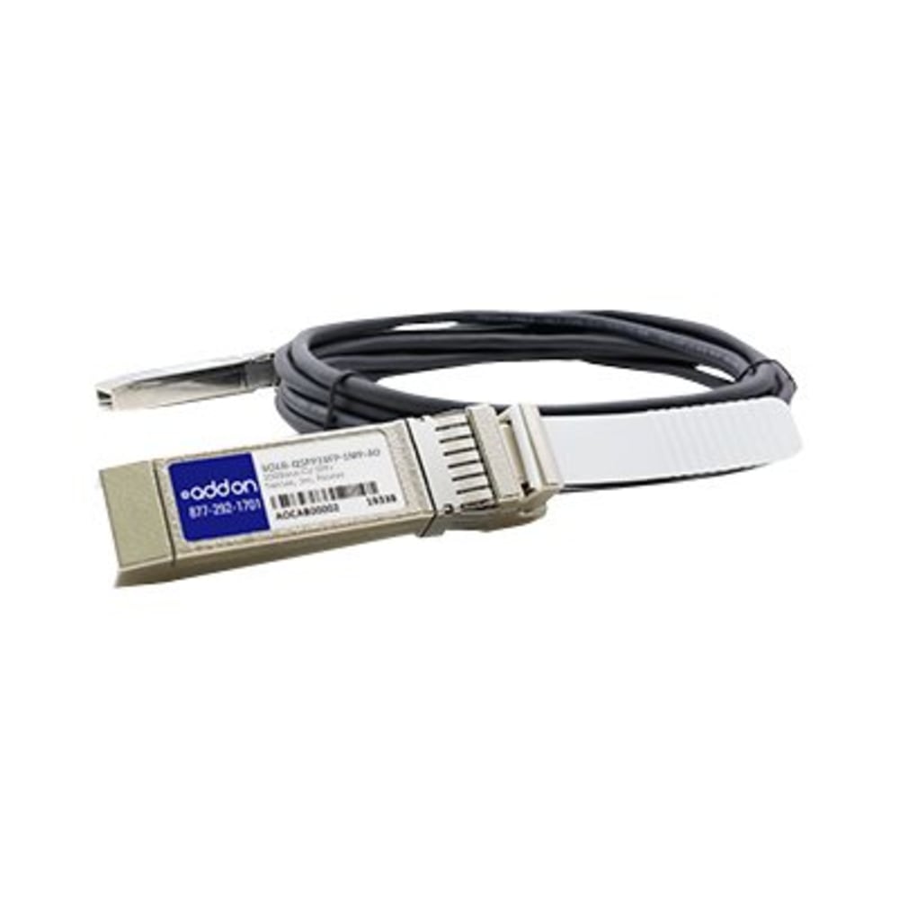 AddOn 1m Solarflare Compatible QSFP+ to SFP+ DAC - Direct attach cable - SFP+ to QSFP+ - 3.3 ft - twinaxial - passive