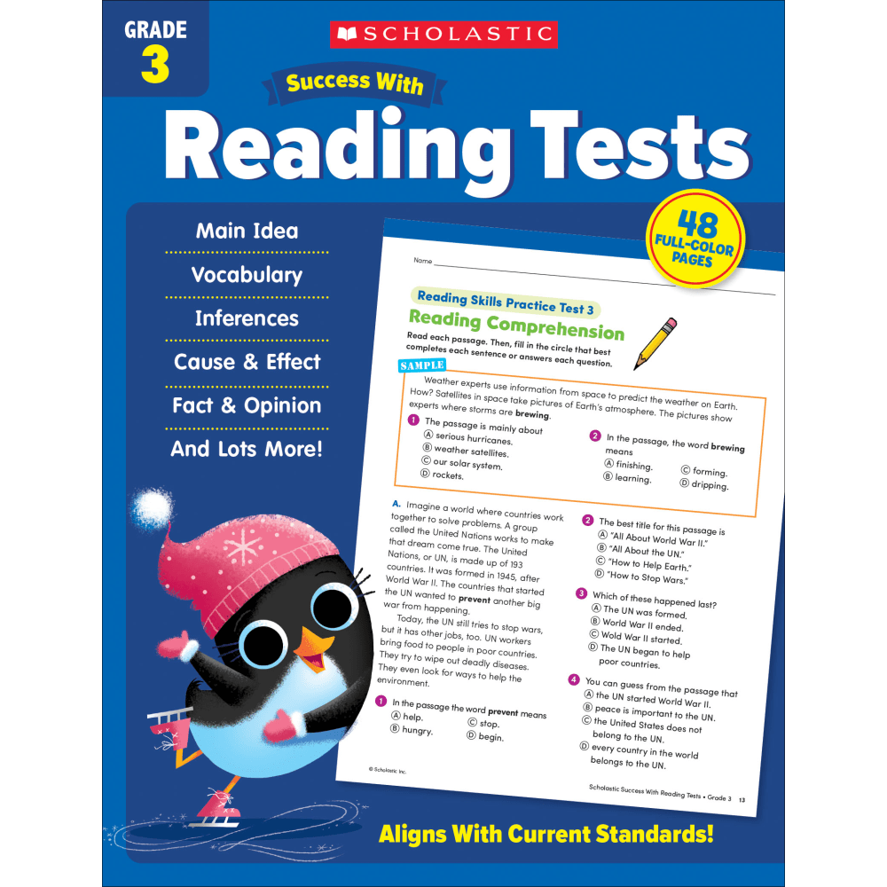 Scholastic Success With Reading Tests, Grade 3