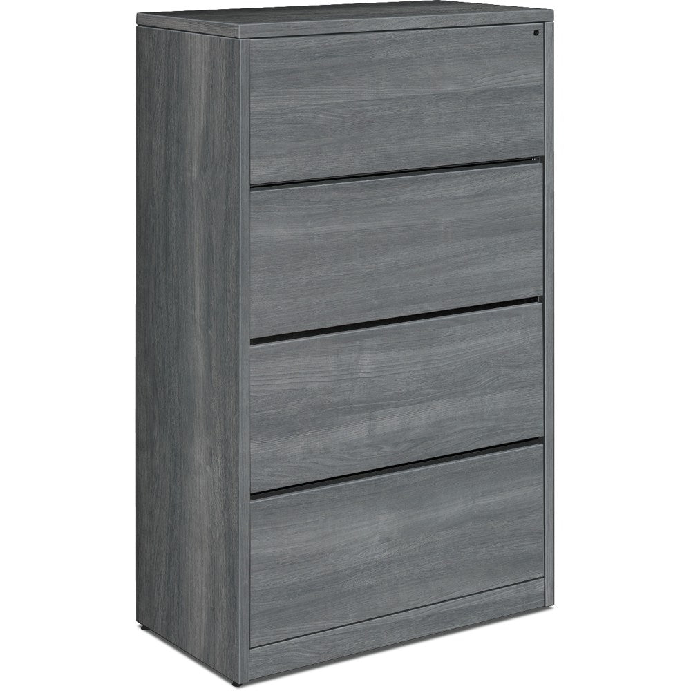 HON 10500 20inW x 59-1/8inD Lateral 4-Drawer File Cabinet, Gray