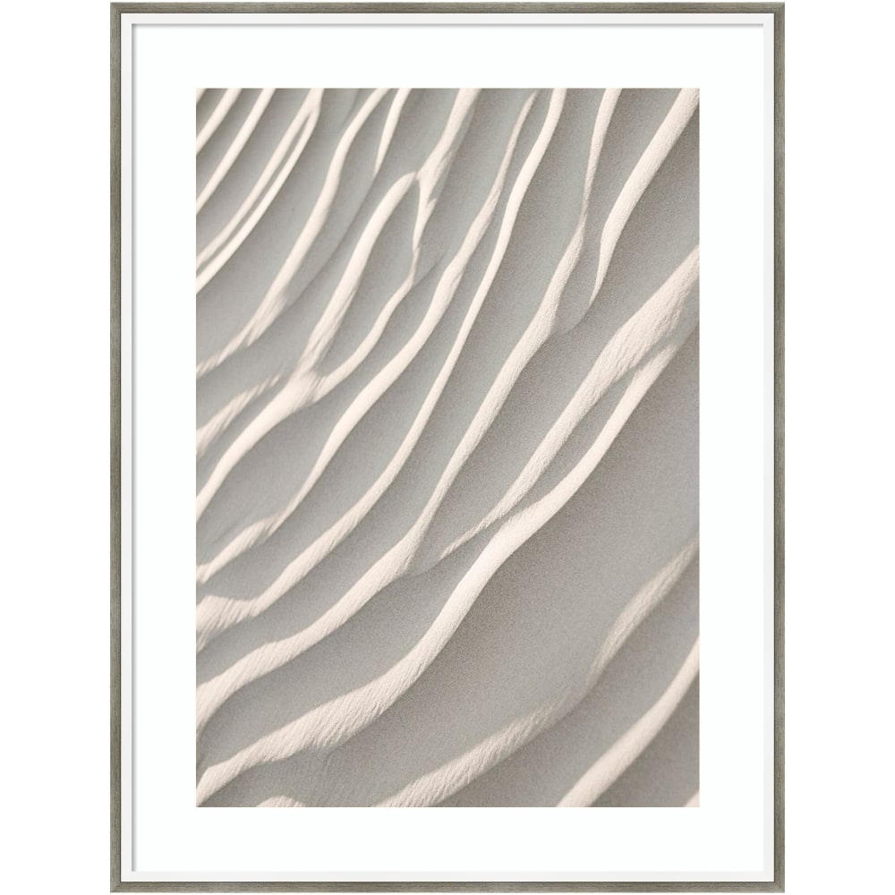 Amanti Art Sand by Design Fabrikken Wood Framed Wall Art Print, 25inW x 33inH, White