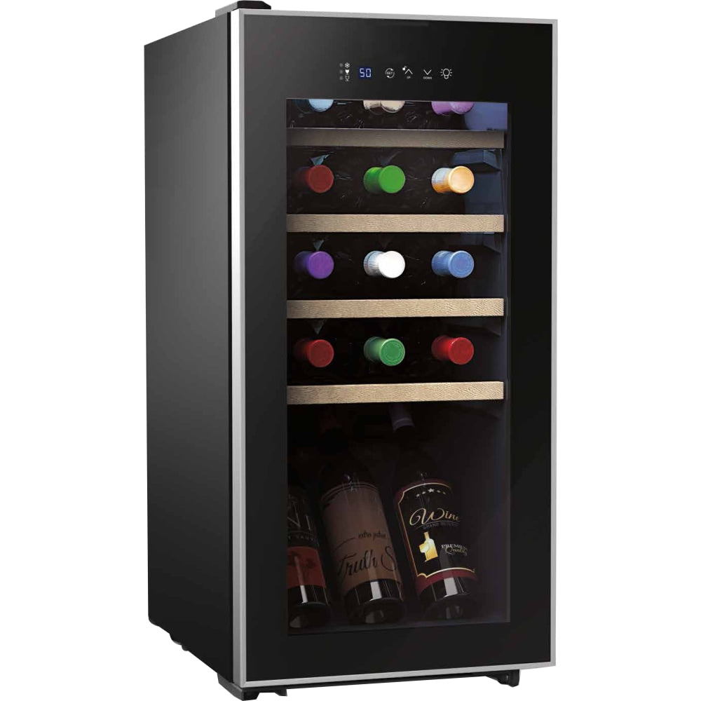 Cuisinart 10 Cu Ft Wine Cellar With Compressor, Black/Smoke