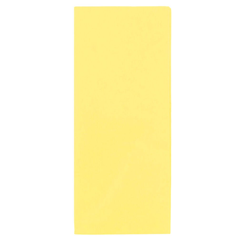 JAM Paper Tissue Paper, 26inH x 20inW x 1/8inD, Yellow, Pack Of 10 Sheets