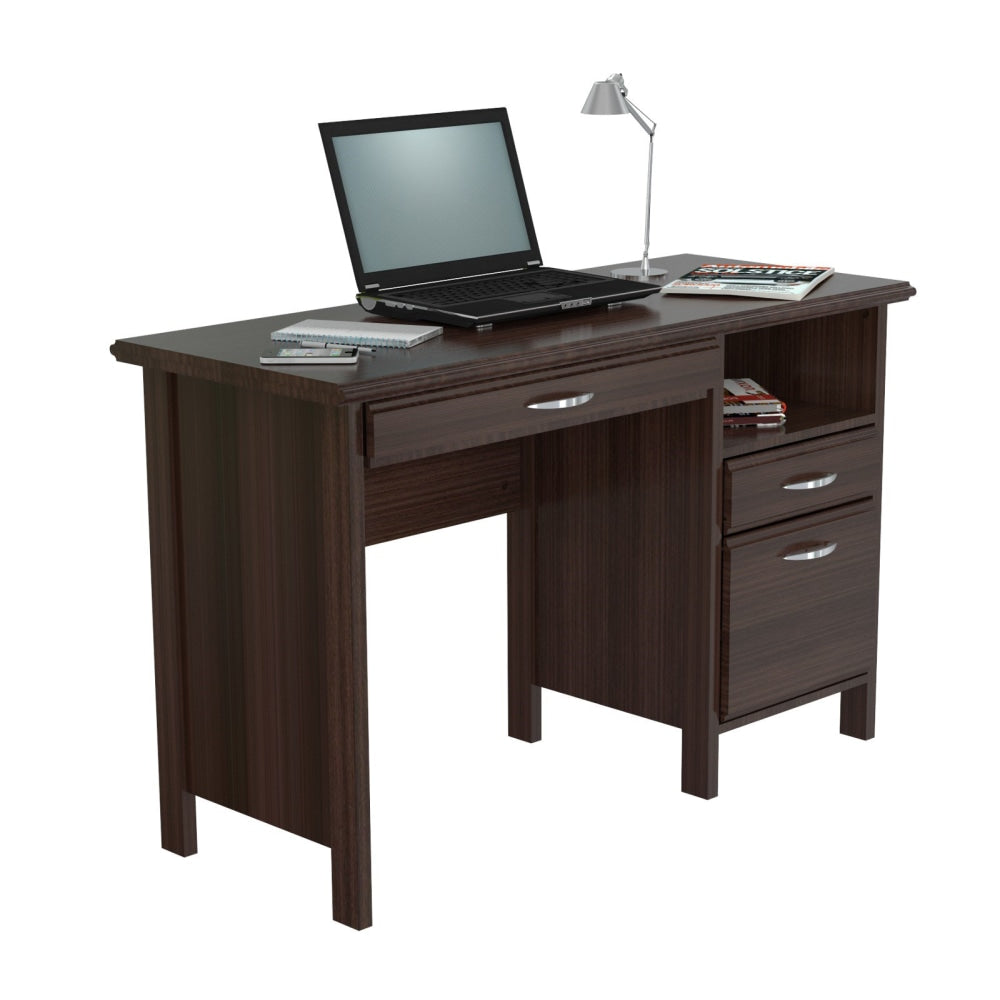 Inval Contemporary  47inW Computer Desk, Espresso-Wengue