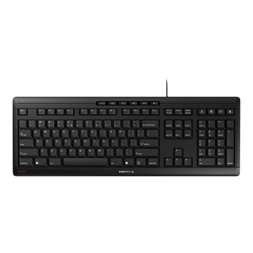 CHERRY STREAM KEYBOARD - Keyboard - USB - QWERTY - English - key switch: CHERRY SX - black