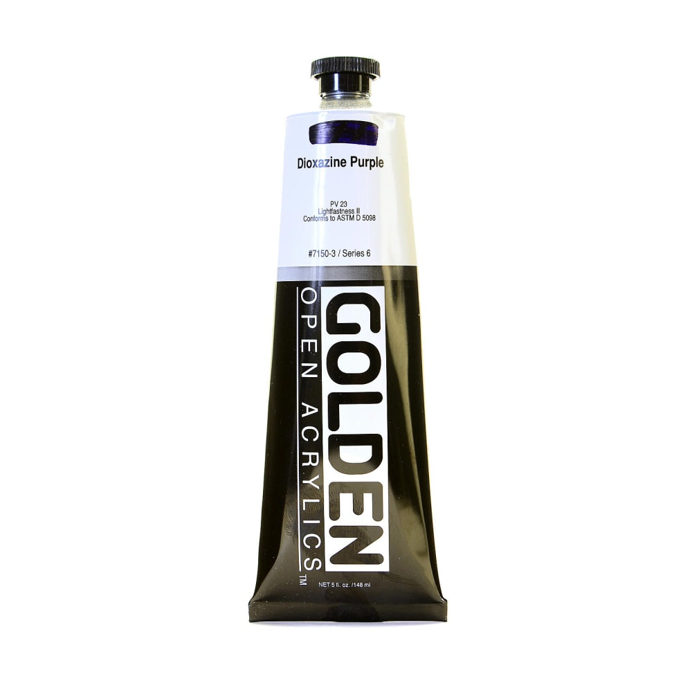 Golden OPEN Acrylic Paint, 5 Oz Tube, Dioxazine Purple