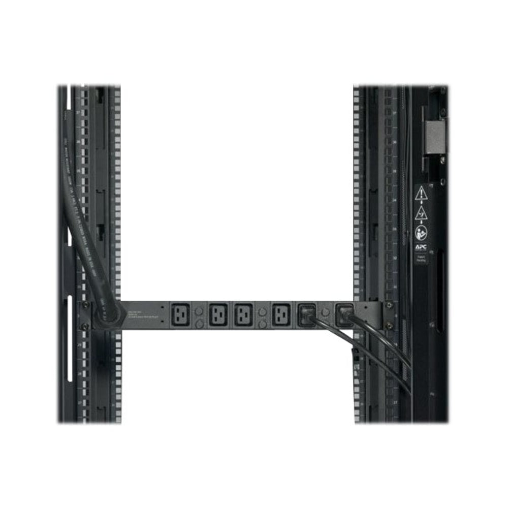 APC Basic Rack PDU - Power distribution strip (rack-mountable) - AC 208 V - 3-phase - input: Hubbell CS8365C - output connectors: 6 (IEC 60320 C19) - 1U - 8 ft cord - for P/N: SMTL1000RMI2UC, SMX1000C, SMX1500RM2UC, SMX1500RM2UCNC, SMX750C, SMX750CNC