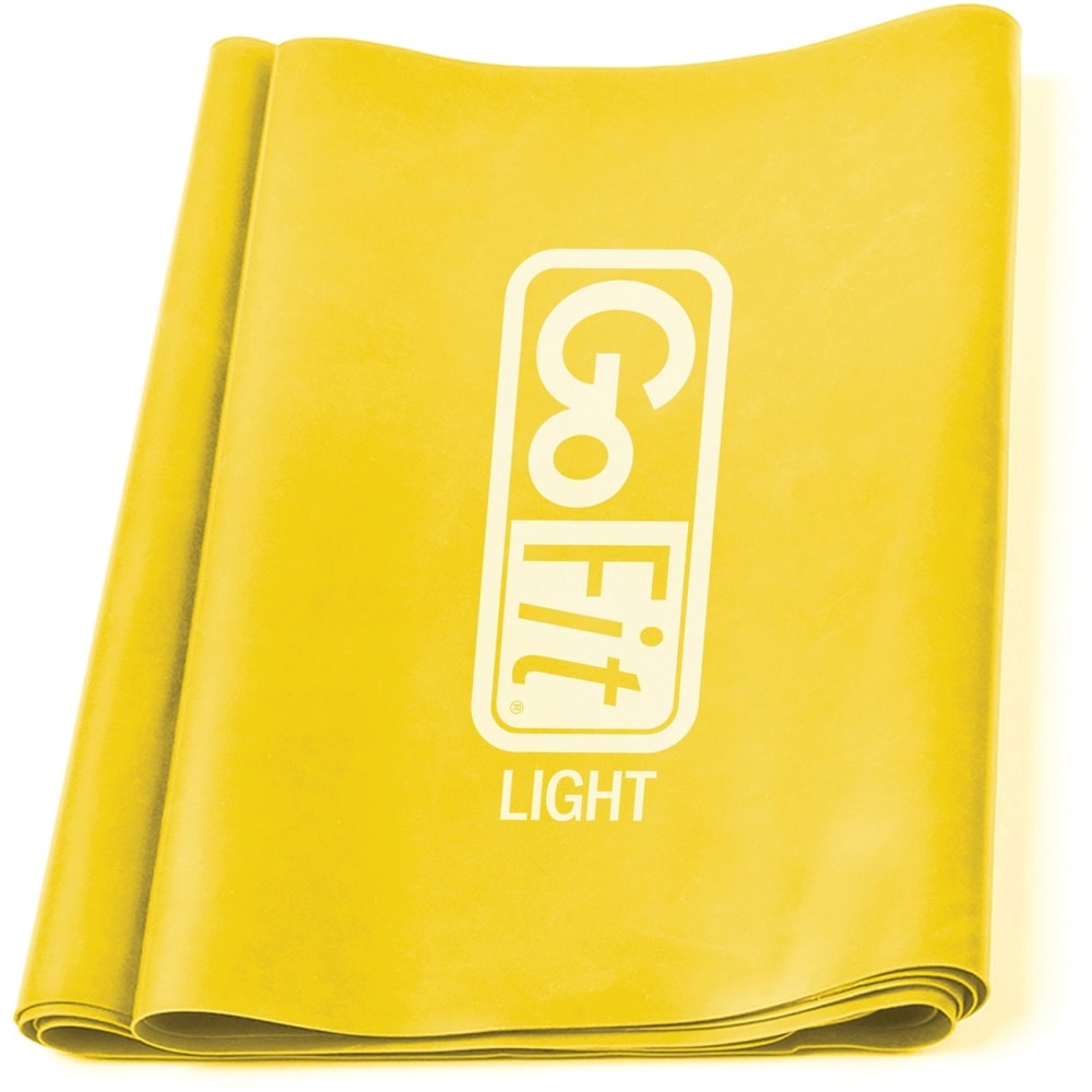 GoFit Latex-Free Single Flat Band (Yellow/Light) - Yellow