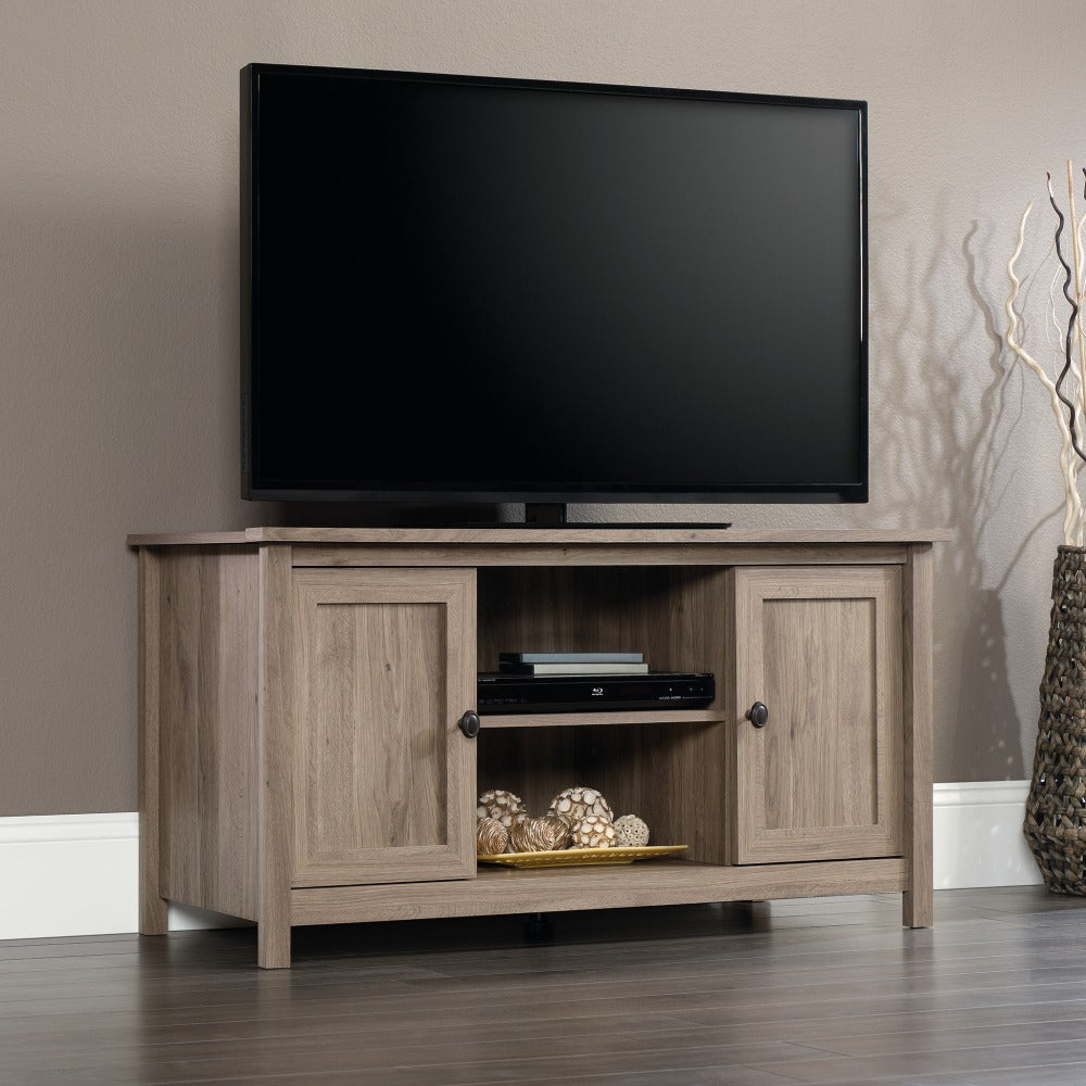 Sauder County Line TV Stand For 47in TVs, 23-7/8inH x 47-3/8inW x 17inD, Salt Oak