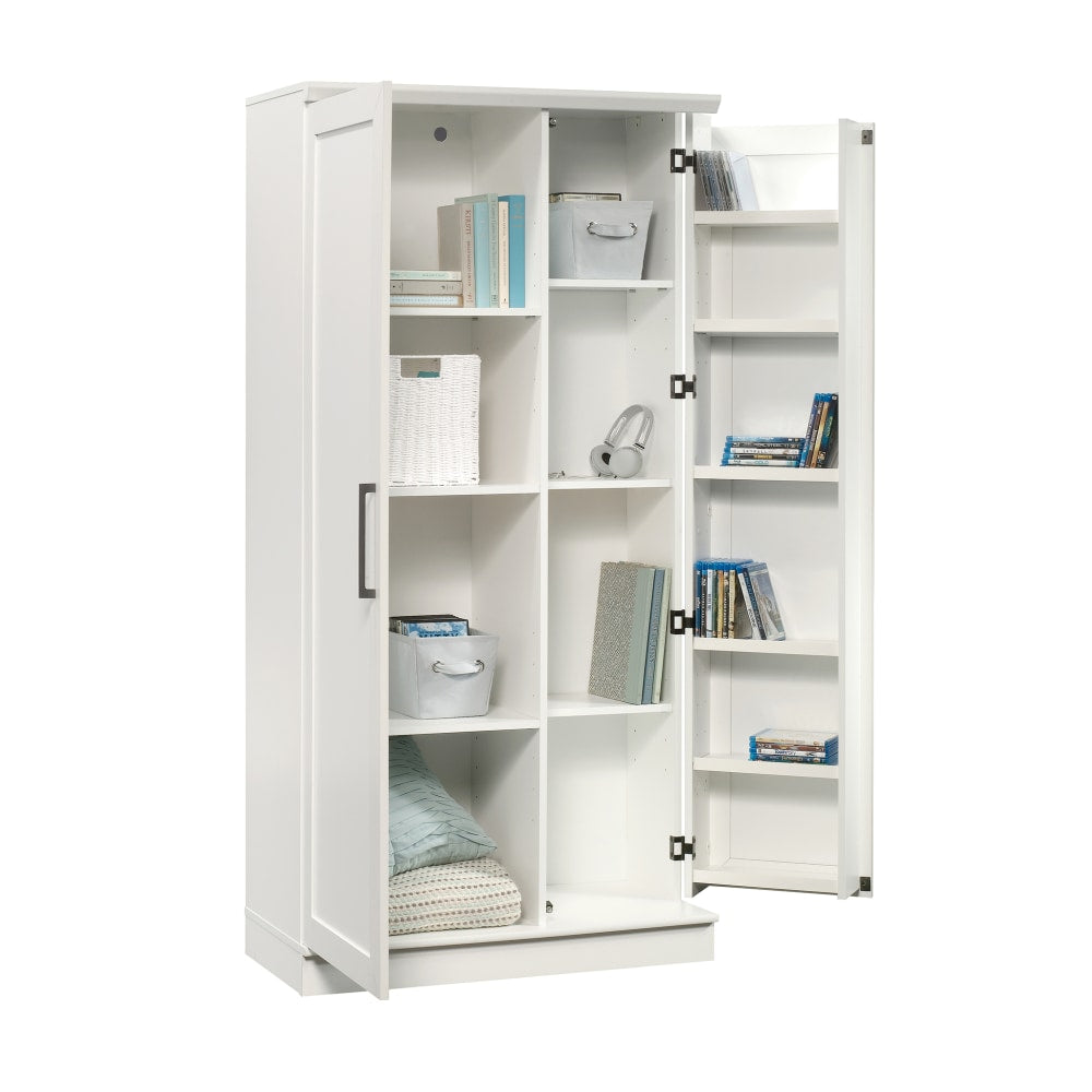 Sauder HomePlus Storage Cabinet, 12 Shelves, Soft White