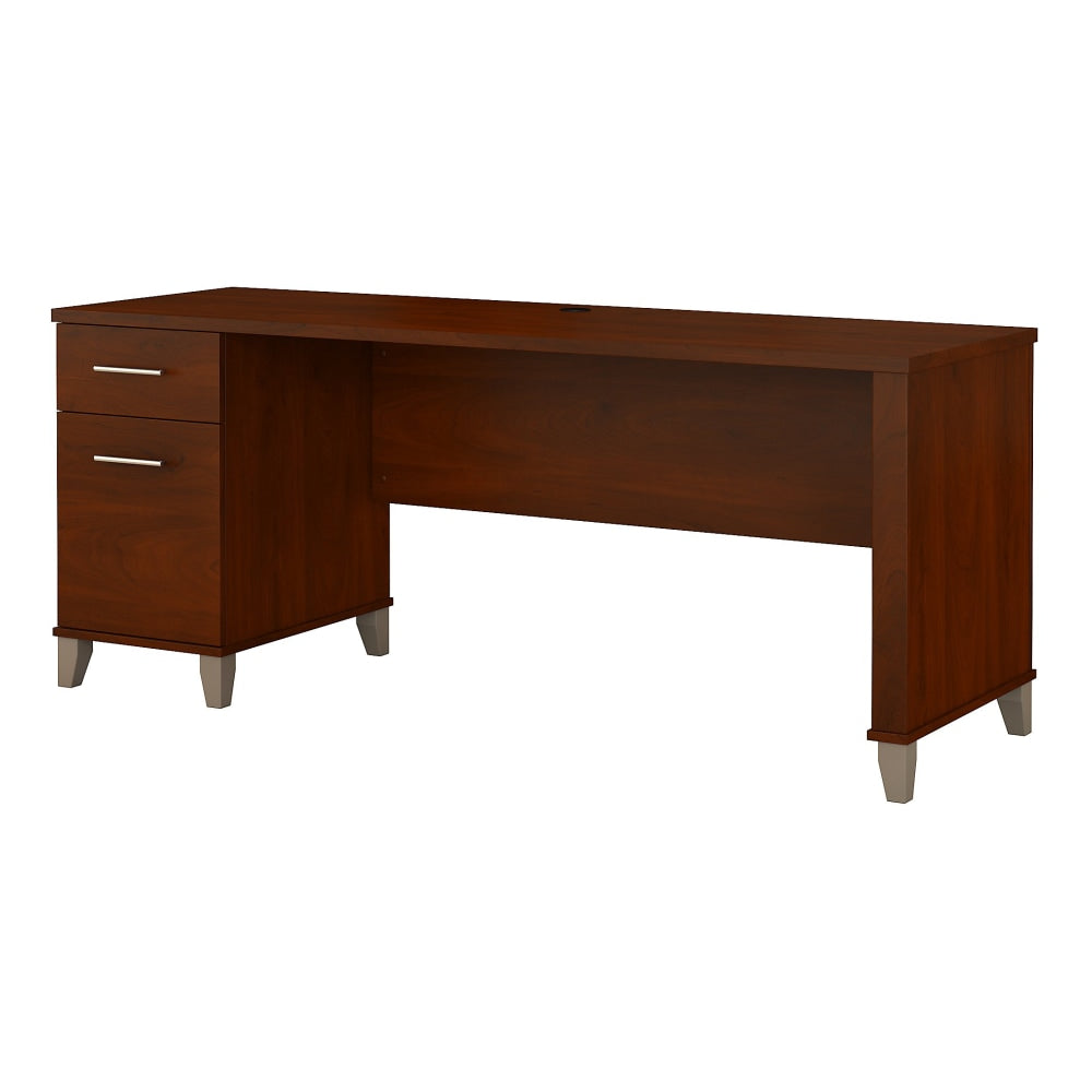 Bush Furniture Somerset Office 72inW Computer Desk With Drawers, Hansen Cherry, Standard Delivery