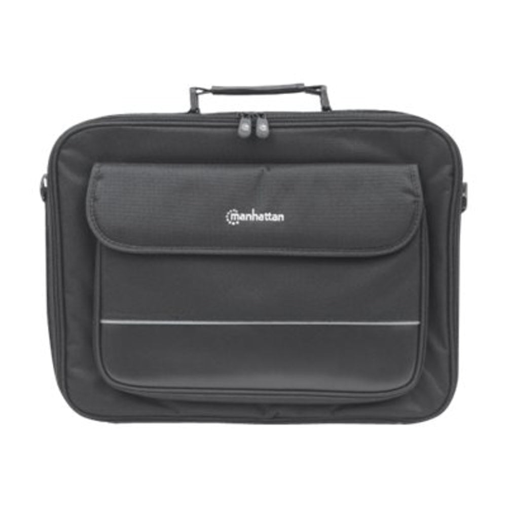 Manhattan Empire Notebook Computer Briefcase With 17in Laptop Pocket, 5-1/2inH x 17inW x 3inD, Black