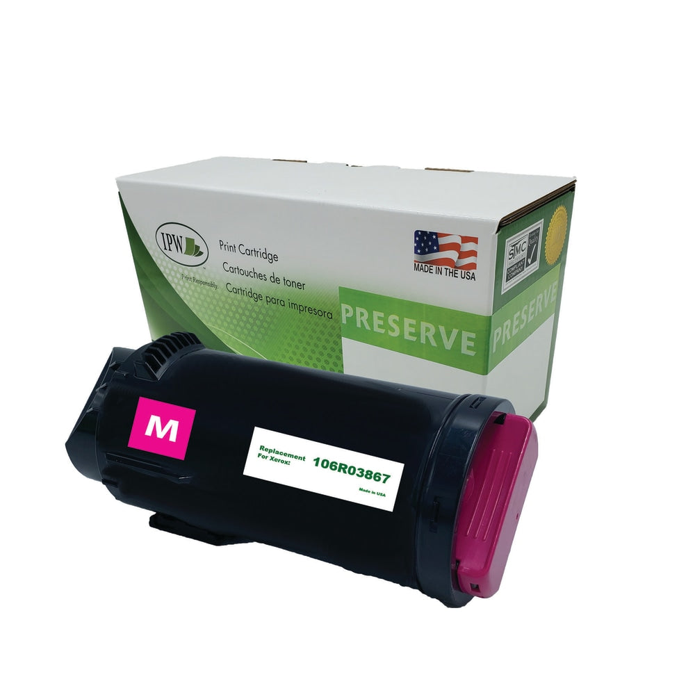 IPW Preserve Remanufactured Magenta Extra-High Yield Toner Cartridge Replacement For Xerox 106R03867, 106R03867-R-O