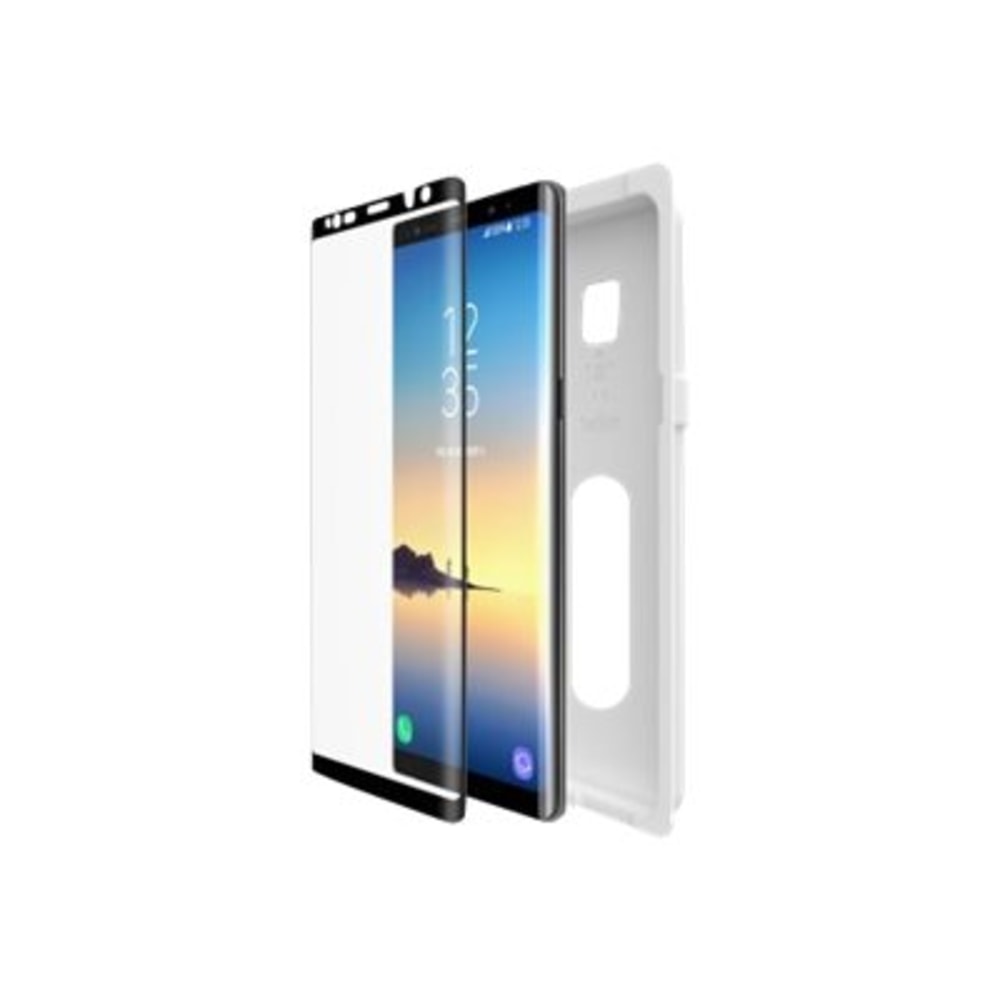 Belkin ScreenForce TemperedCurve - Screen protector for cellular phone - glass - frame color black - for Samsung Galaxy Note8