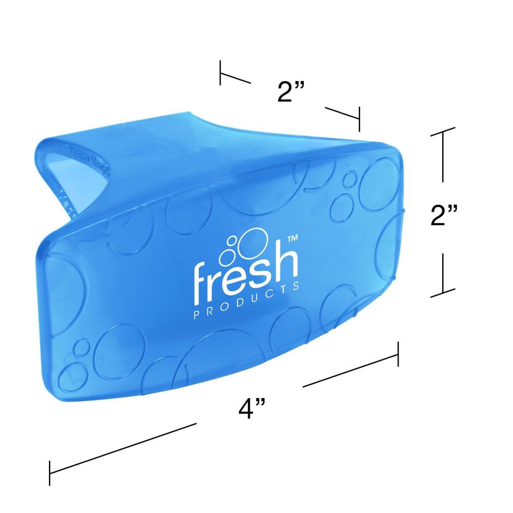 Fresh Products Eco Clip Toilet And Trash Air Fresheners, Cotton Blossom Scent, 1.9 Oz, Blue, Pack Of 72 Fresheners