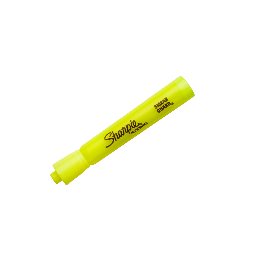 Sharpie Accent Highlighters, Fluorescent Yellow, Pack Of 2