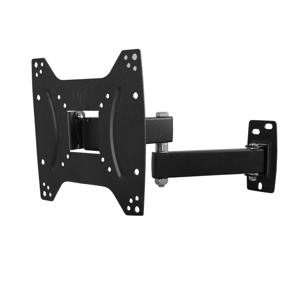 MegaMounts Full Motion Single-Stud Wall Mount For 17 - 42in TVs, 9inH x 8.69inW x 1.8inD, Black