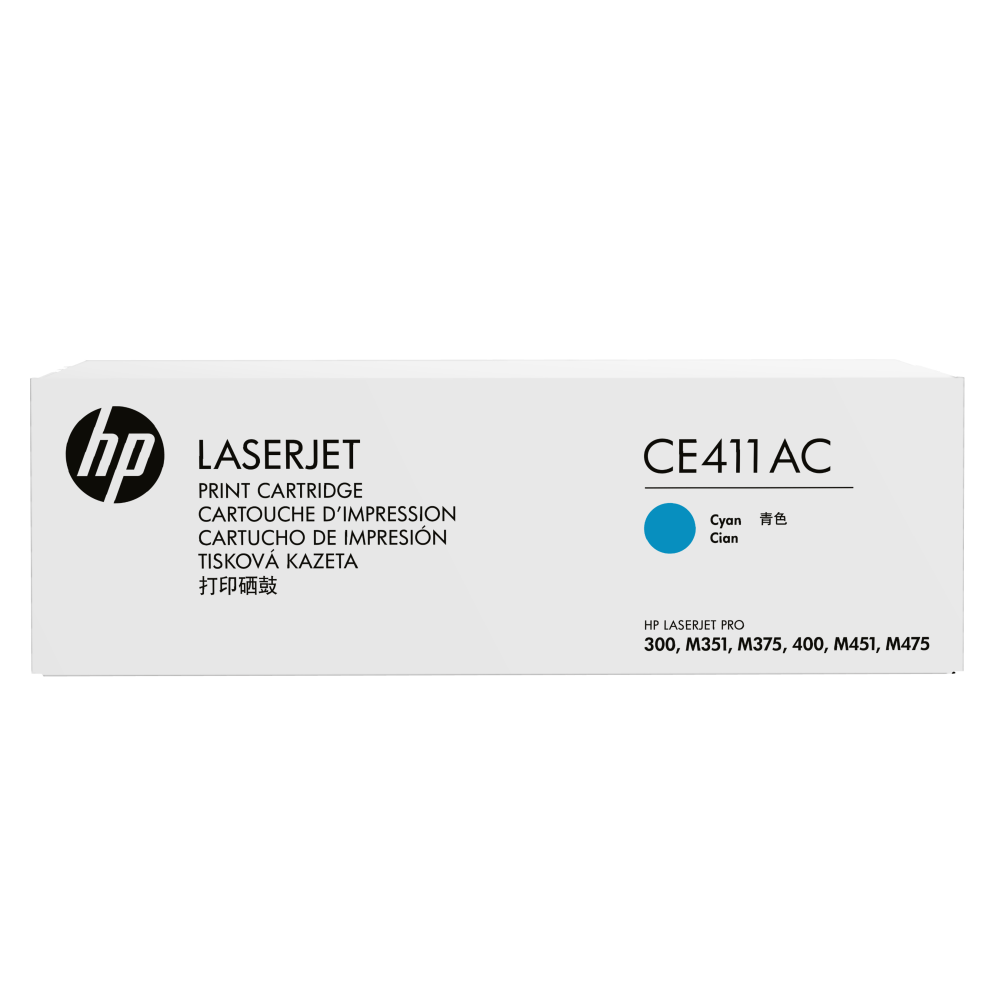 HP 305A Cyan Toner Cartridge, CE411AC