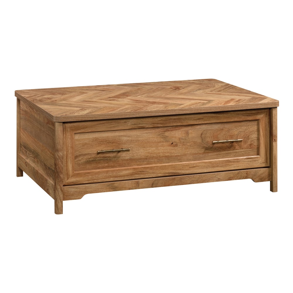 Sauder Coral Cape Coffee Table With Drawer, 16-1/2inH x 42-1/2inW x 29-1/4inD, Sindoori Mango