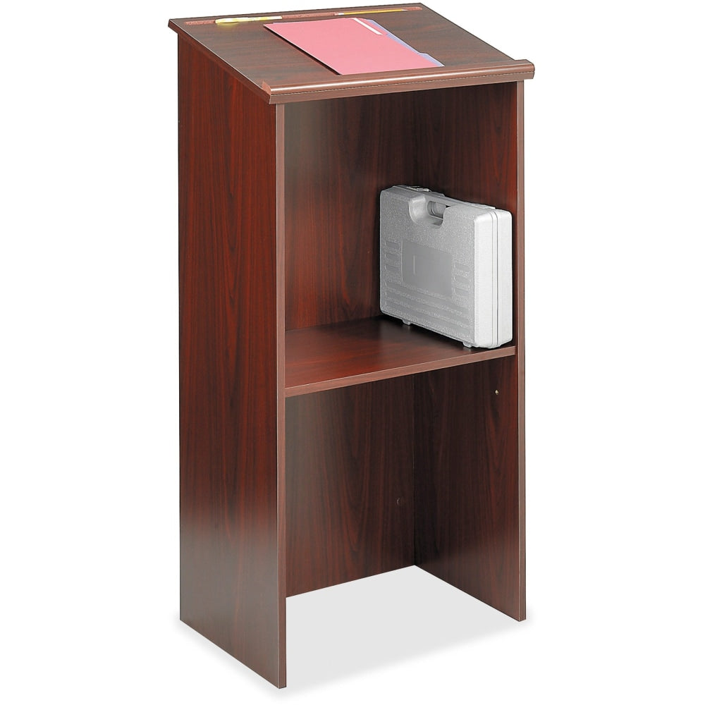 Safco Stand-Up Lectern, Mahogany