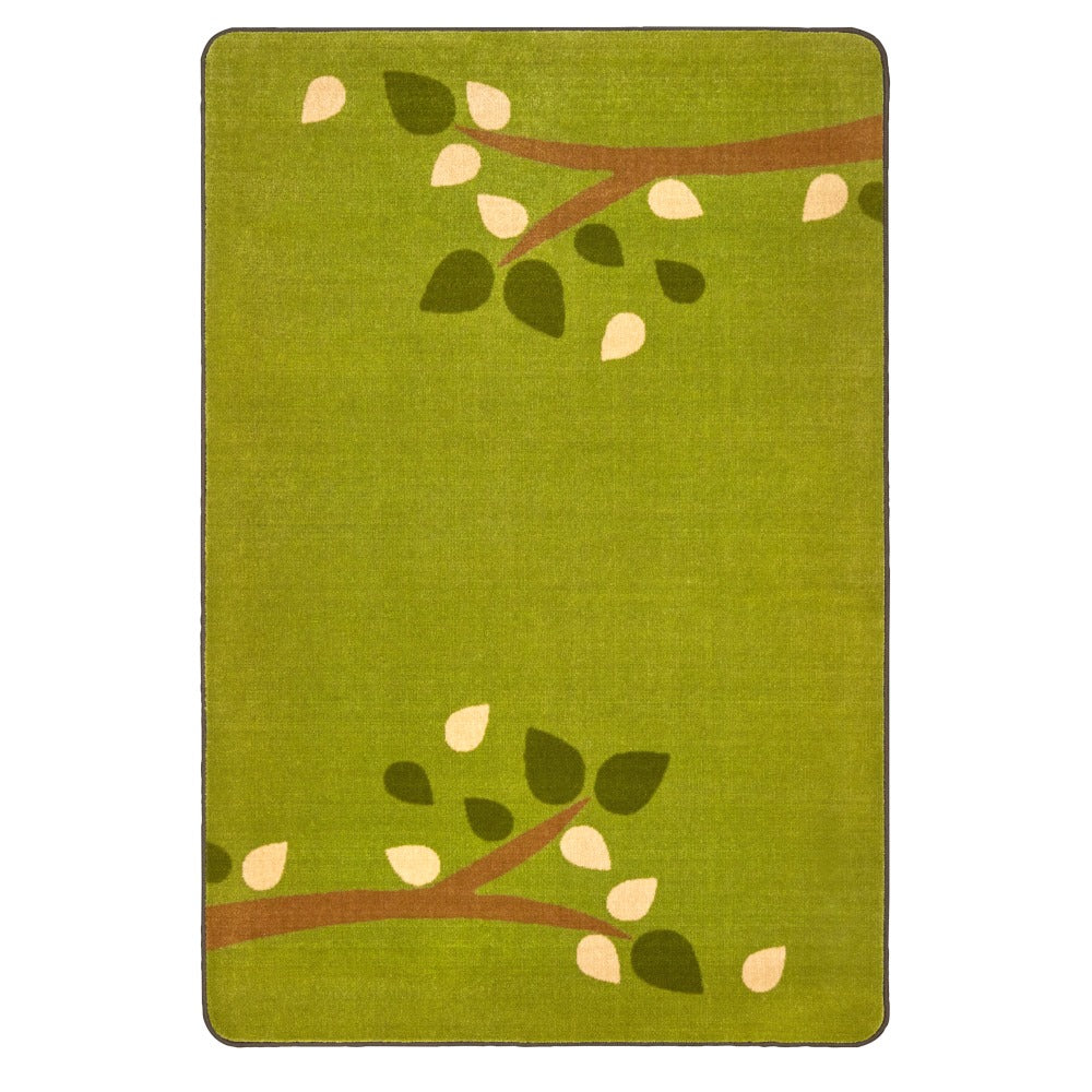 Carpets for Kids KIDSoft Branching Out Decorative Rug, 6ft x 9ft, Green