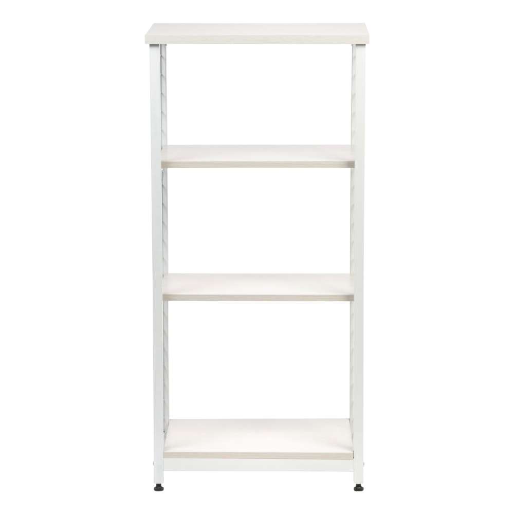 IRIS 32inH 2-Tier Open Mesh-Shelf, Off White