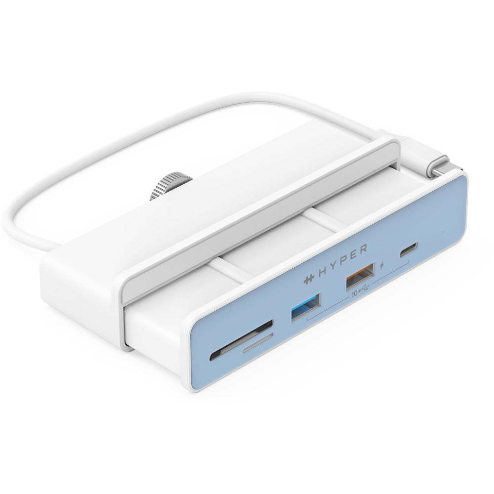 Targus Sanho HyperDrive 6-in-1 USB-C Hub for iMac 24?, 1.03inH x 1.57inW x 4.72inD, White, HD34A8