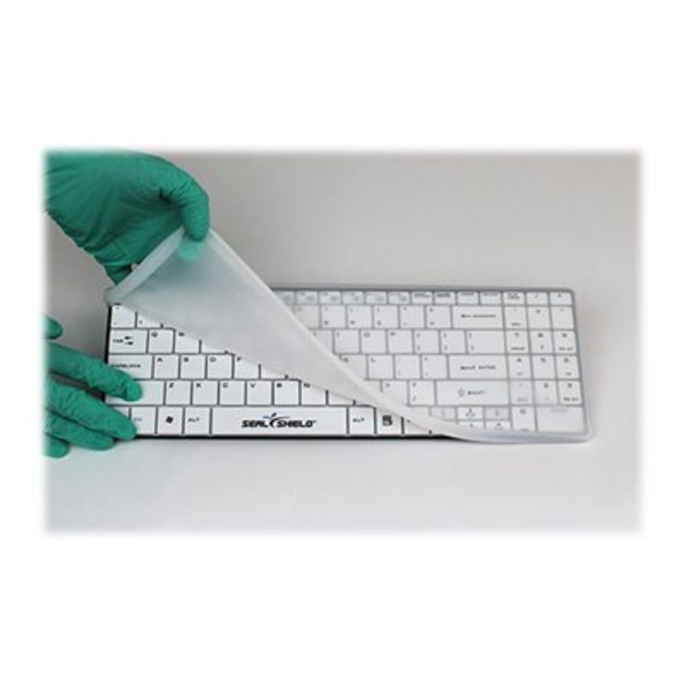 Seal Shield Clean Wipe Waterproof - Keyboard - wireless - 2.4 GHz - QWERTY - US - white