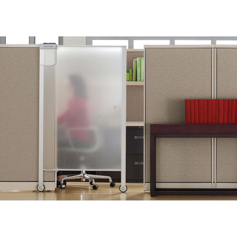 Quartet Workstation Privacy Screen, Silver