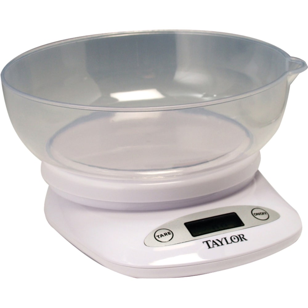 Taylor Digital Kitchen Scale With Bowl, 4.4 Lb