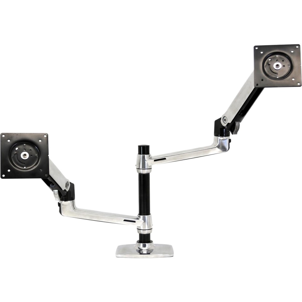 Ergotron LX Dual Monitor Stacking Arm, Silver/Black