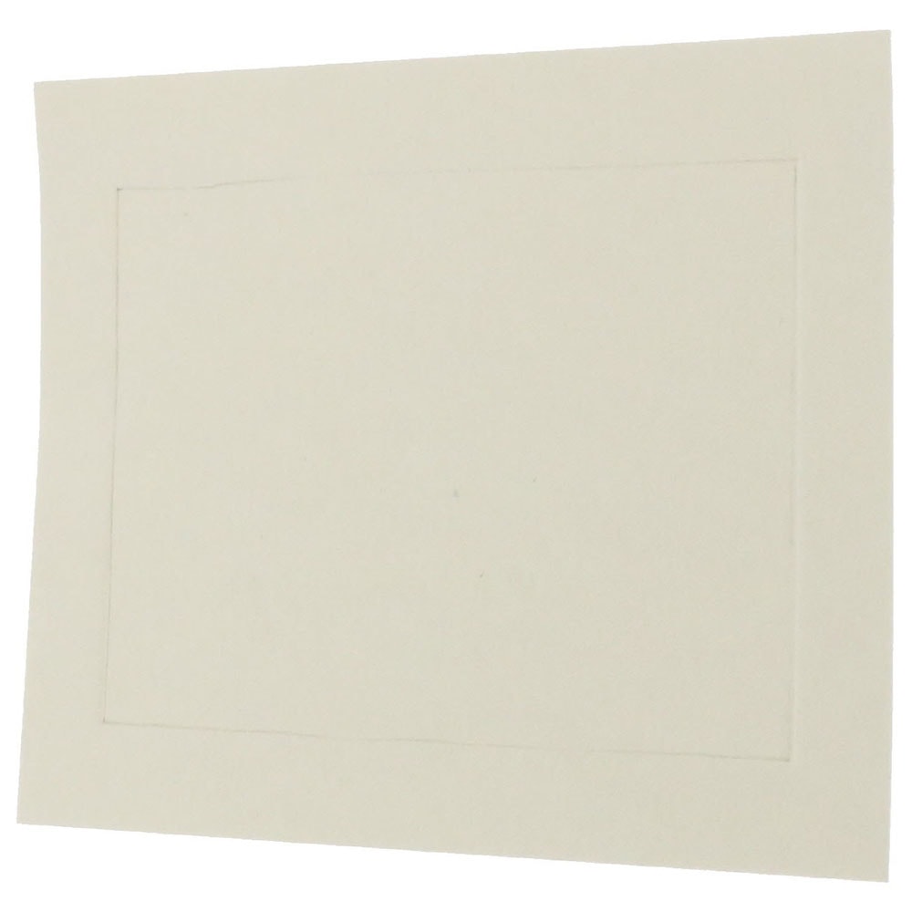 JAM Paper Blank Cards, 3 1/2in x 4 7/8in, With Panel Border, Ivory, Pack Of 100