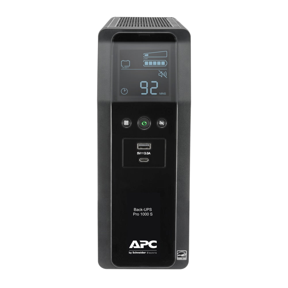 APC BR1000MS Back-UPS Pro 10-Outlet UPS, 1,000VA/600 Watts