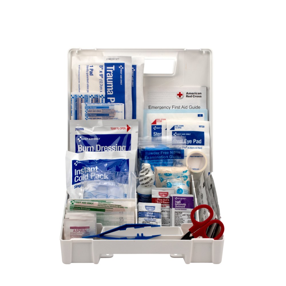 First Aid Only 25-Person Bulk Plastic First Aid Kit - ANSI Compliant - 141 x Piece(s) For 25 x Individual(s) - 1 Each