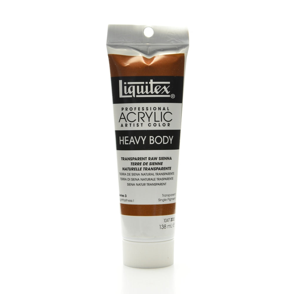 Liquitex Heavy Body Professional Artist Acrylic Colors, 4.65 Oz, Transparent Raw Sienna