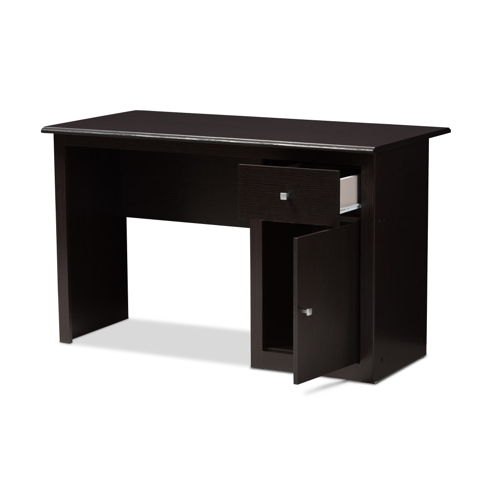 Baxton Studio Janne 48inW Writing Desk, Wenge Dark Brown