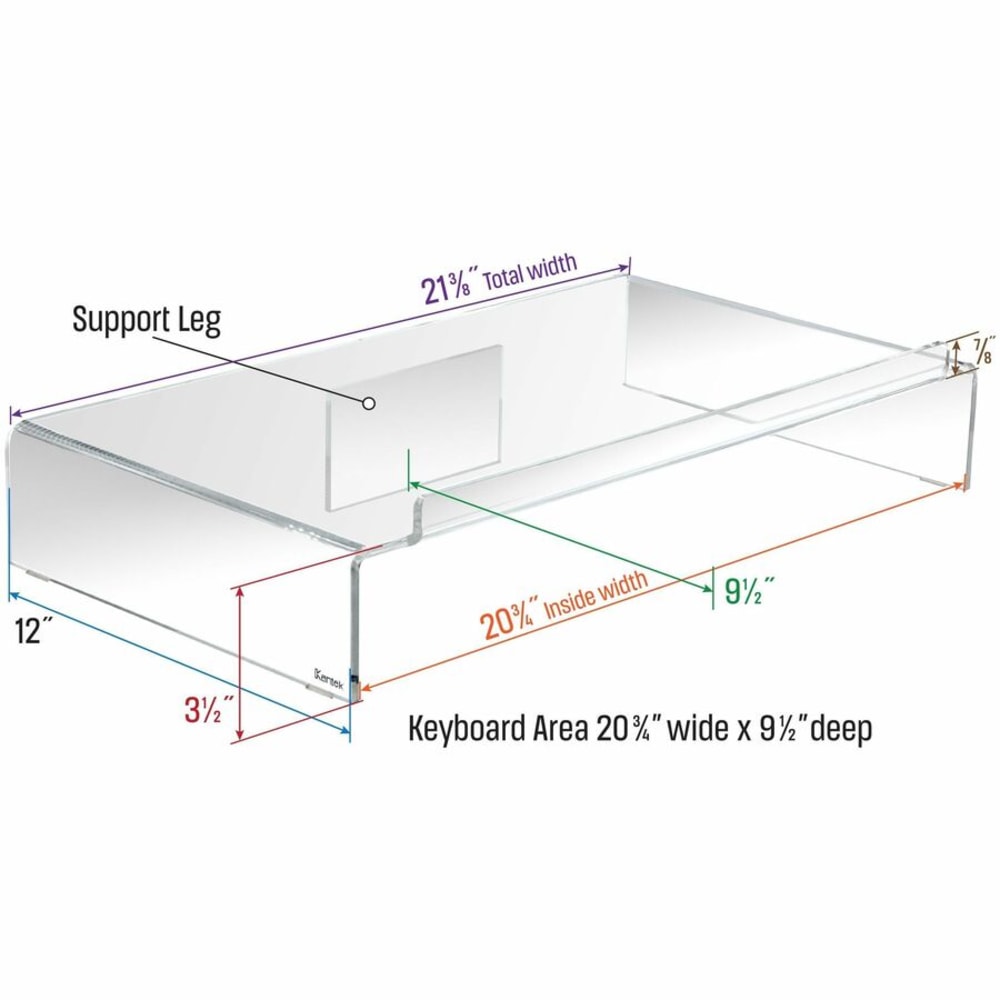 Kantek AMS300 - Monitor stand - up to 19in