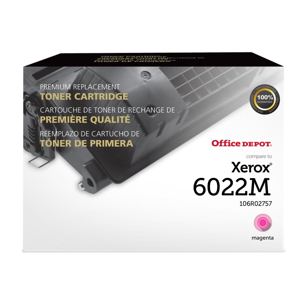 Office Depot Remanufactured Magenta Toner Cartridge Replacement For Xerox 6022, OD6022M