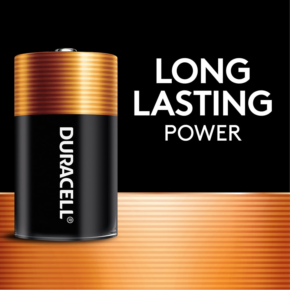 Duracell Coppertop D Alkaline Batteries, Pack Of 8, 1 Hang Hole Packaging