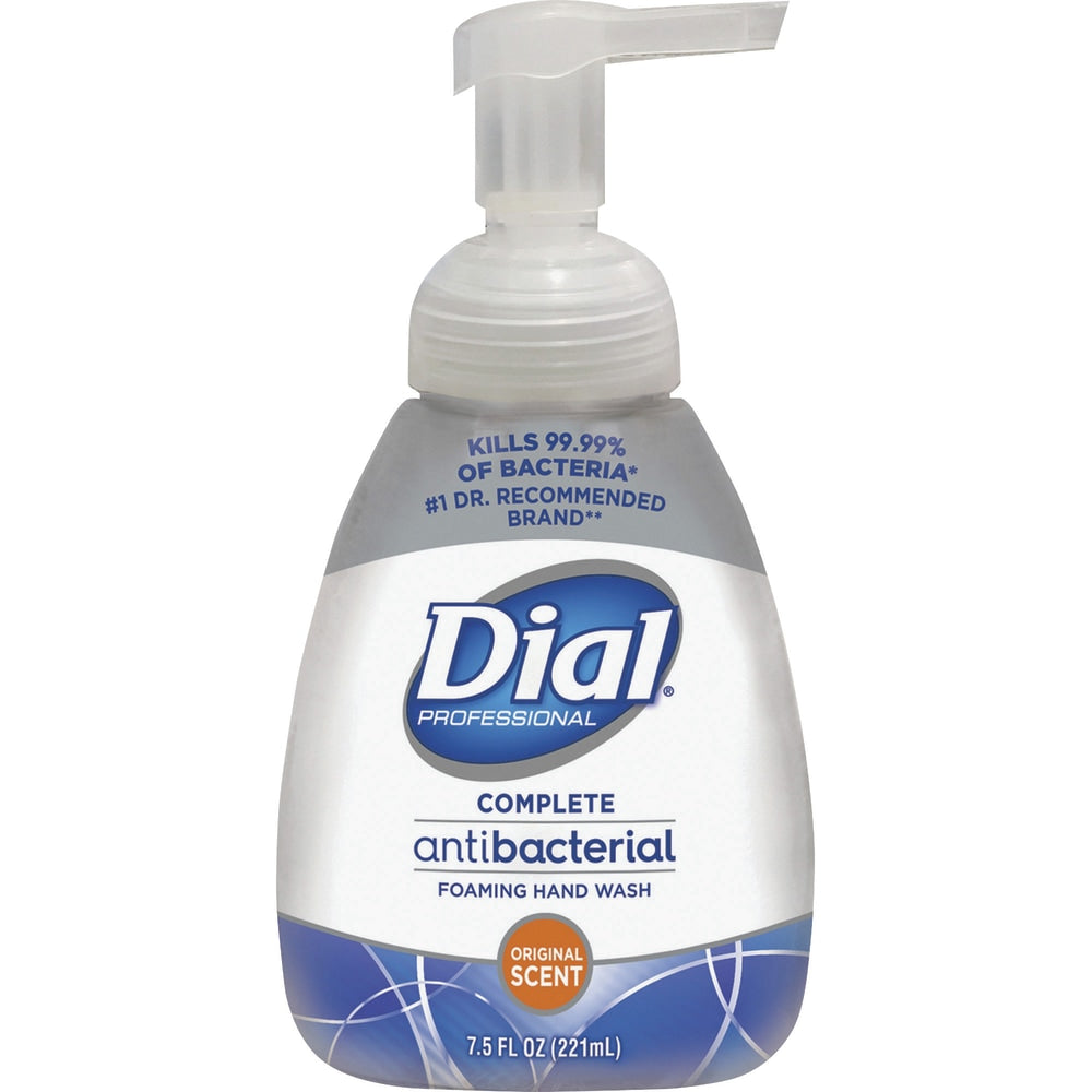 Dial Complete Antibacterial Foam Hand Wash Soap, Original Scent, 7.5 Oz Pump Bottle