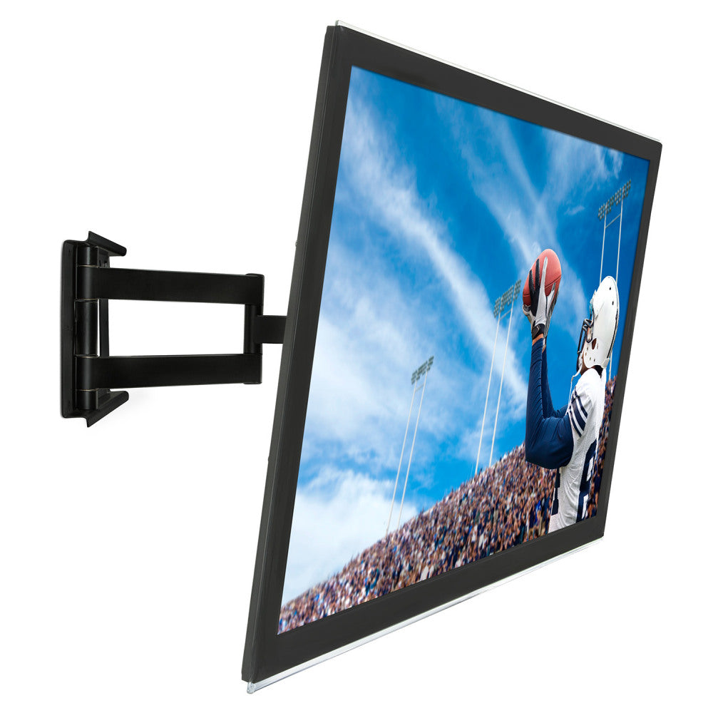 Mount-It! Low-Profile Full-Motion TV Wall Mount For Screens Up To 60in, 17-3/4inH x 29-1/2inW x 3inD, Black