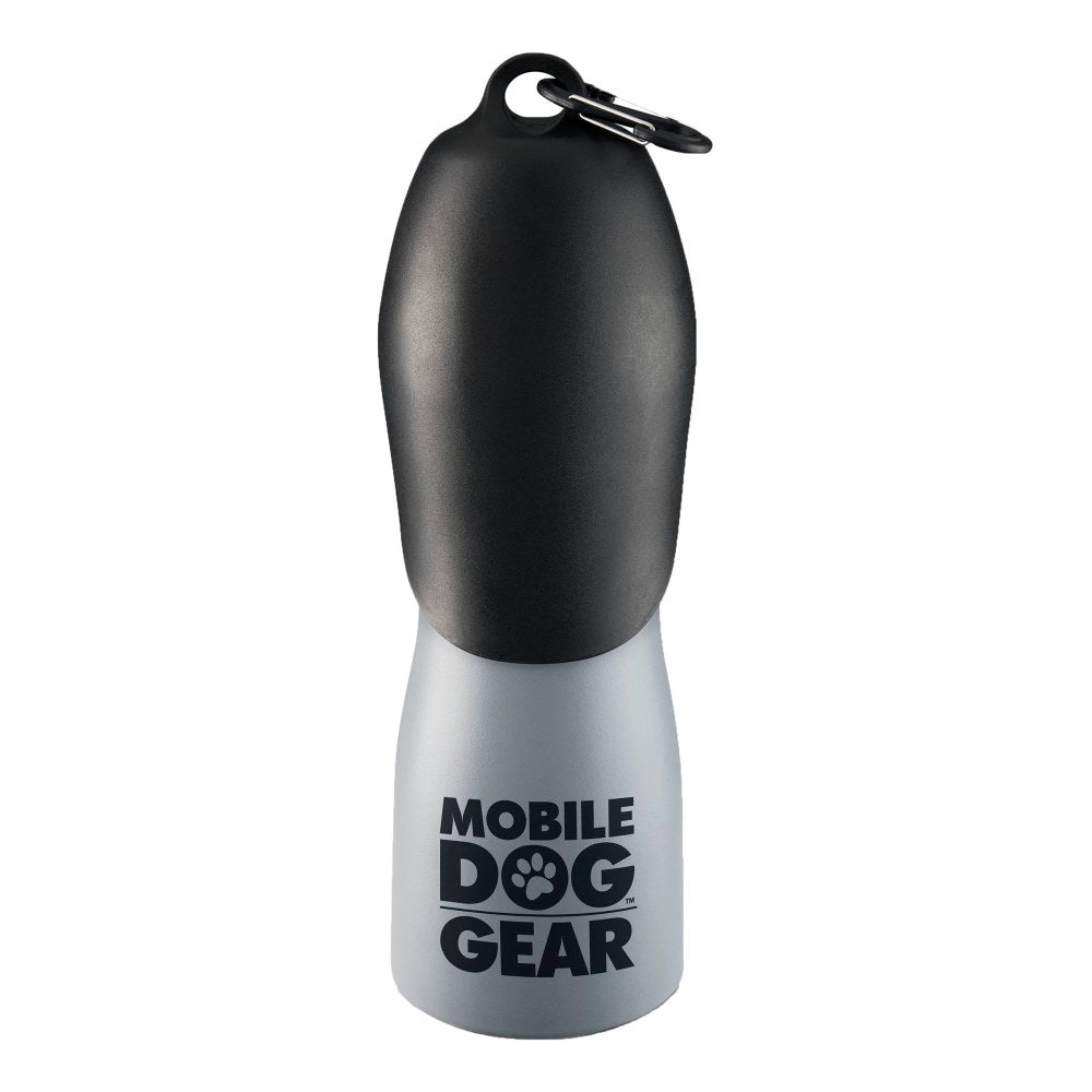 Overland Mobile Dog Gear 25 Oz Stainless Steel Water Bottle, Gray