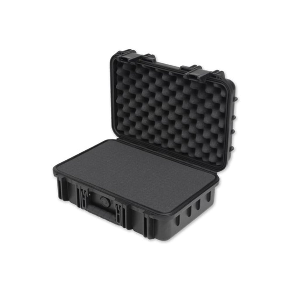 SKB Cases iSeries Protective Case With Cubed Foam And Snap-Down Handle, 16inH x 10inW x 7inD, Black