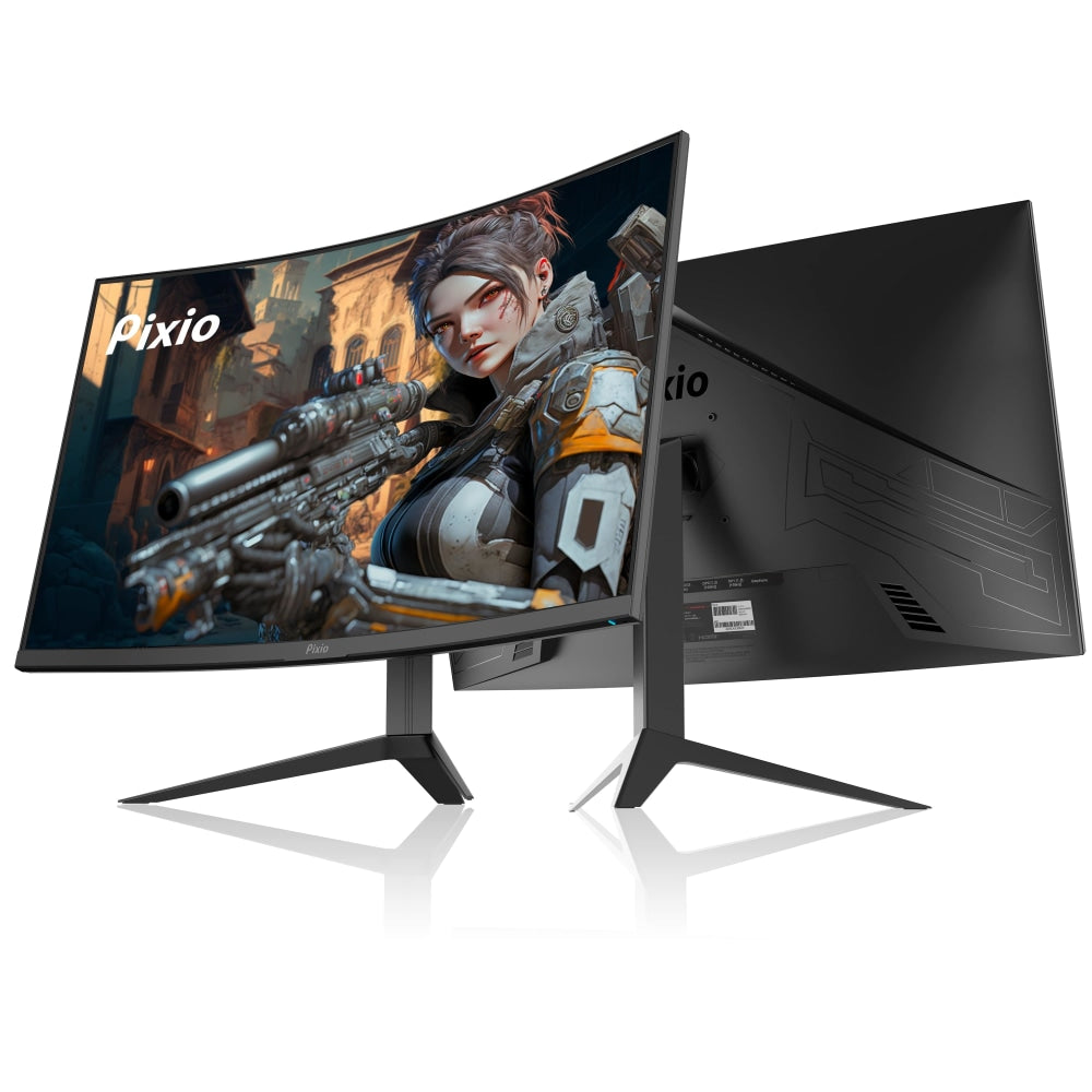 Pixio PXC277 Advanced 27in Fast-VA WQHD Curved Gaming Monitor, FreeSync