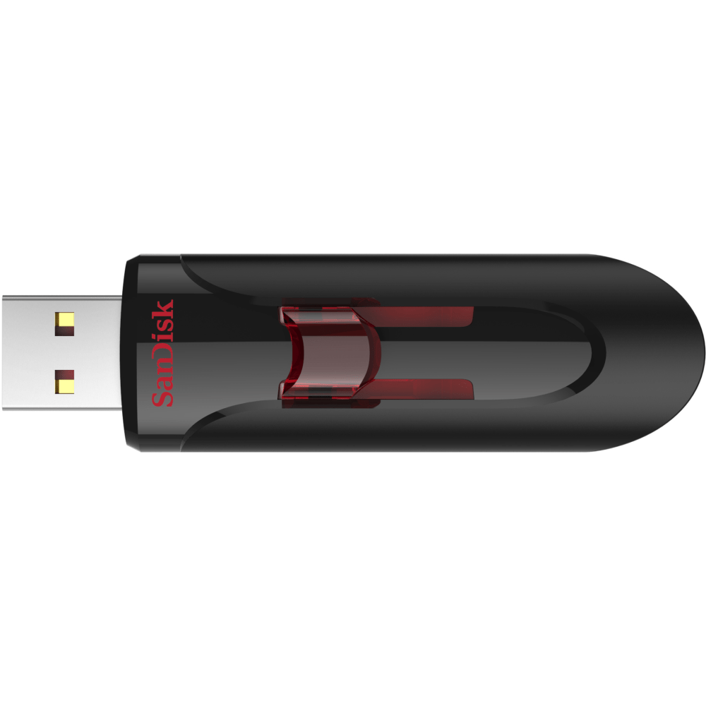 SanDisk Cruzer Glide USB 3.0 Flash Drive, 64GB, Black