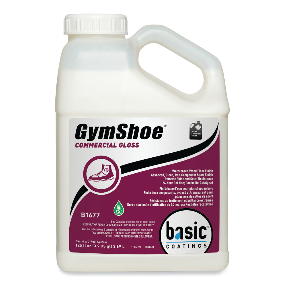 Betco GymShoe Gloss Sport Finish, Mild Scent, 1 Gallon, Carton Of 4 Bottles