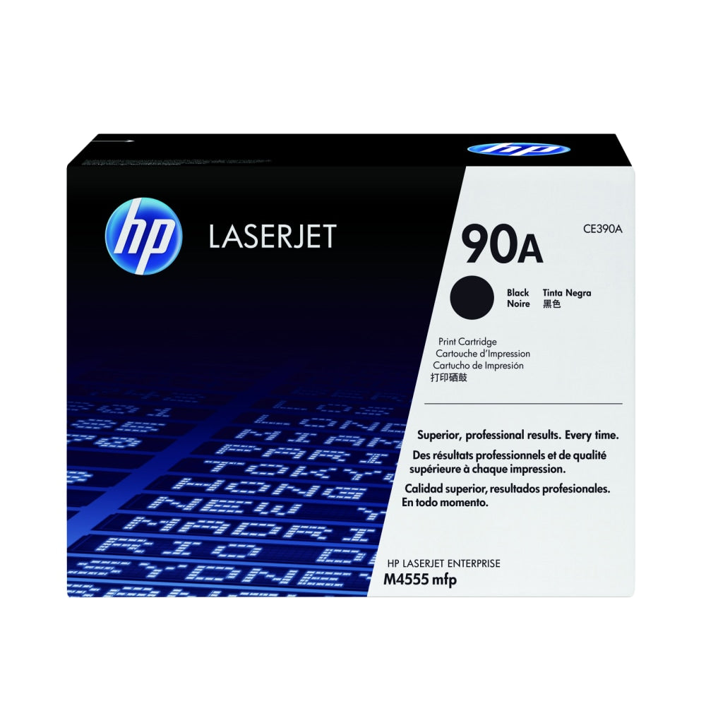 HP 90A Black Toner Cartridge, CE390A